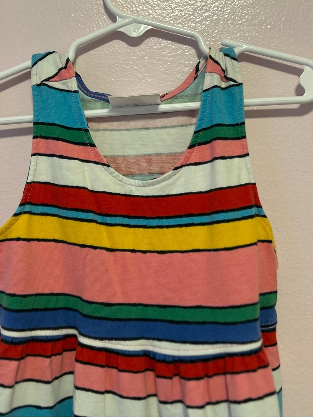 Hanna Andersson Bright Striped Tank Dress Sz 110 or 5 - Picture 2 of 10